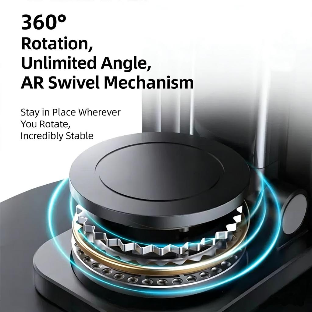 Multifunctional Metal Live Stream Desktop Stand, Universal Telescopic Lazy Holder For Phone & Tablet, Black Counter-Slip Rotatable