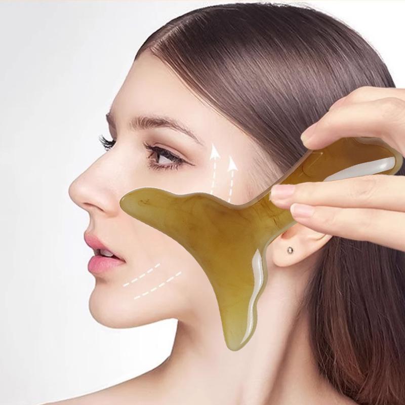 Guasha Brett Harz Meridian Akupunktur Massagestab Guasha Brett für Nacken Schulter Rücken Schabebrett Gesichtsstraffungswerkzeug