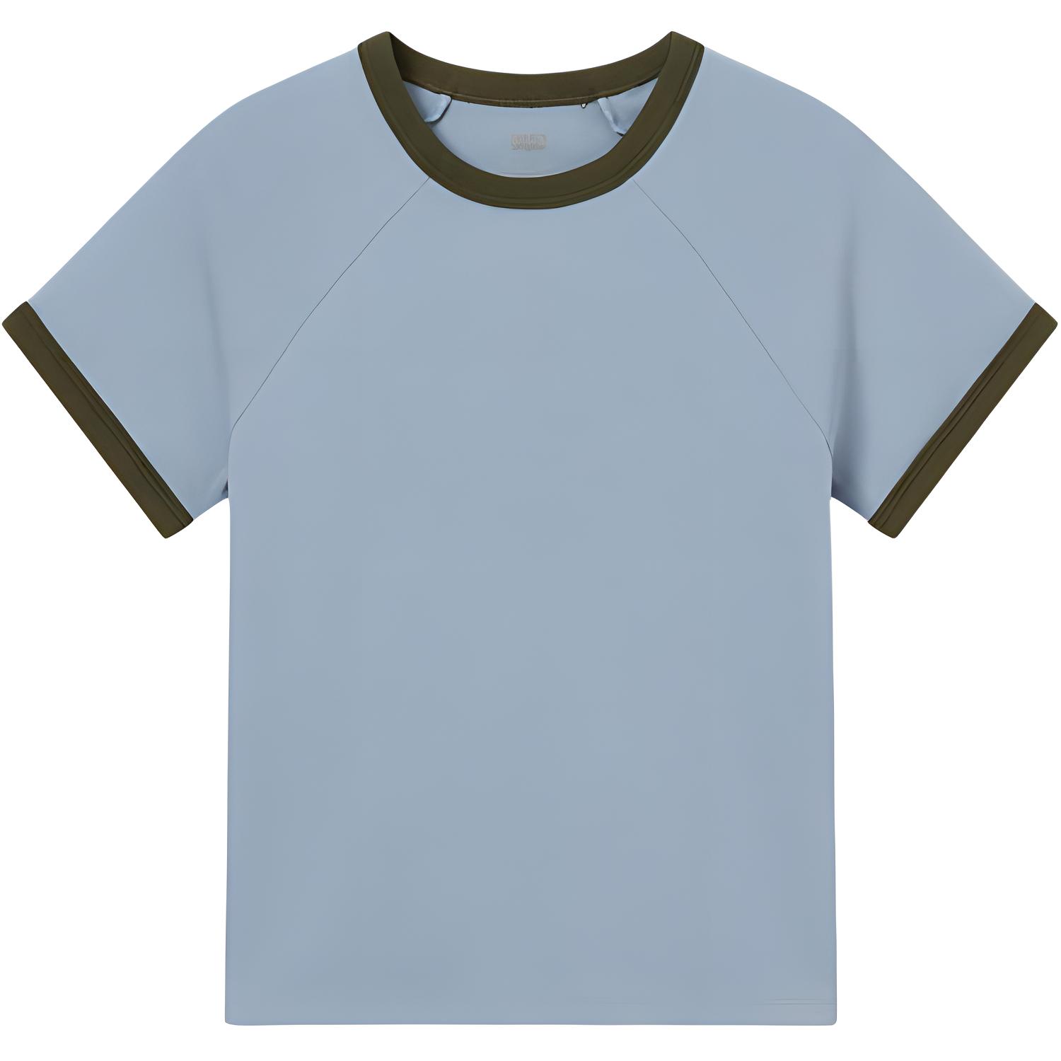 

Levis Повседневная Футболка Slim Fit Мягкая Удобная Рубчатая Круглый Вырез Короткий Рукав Женские Футболки Светло-Голубой 001QG-0004 XS