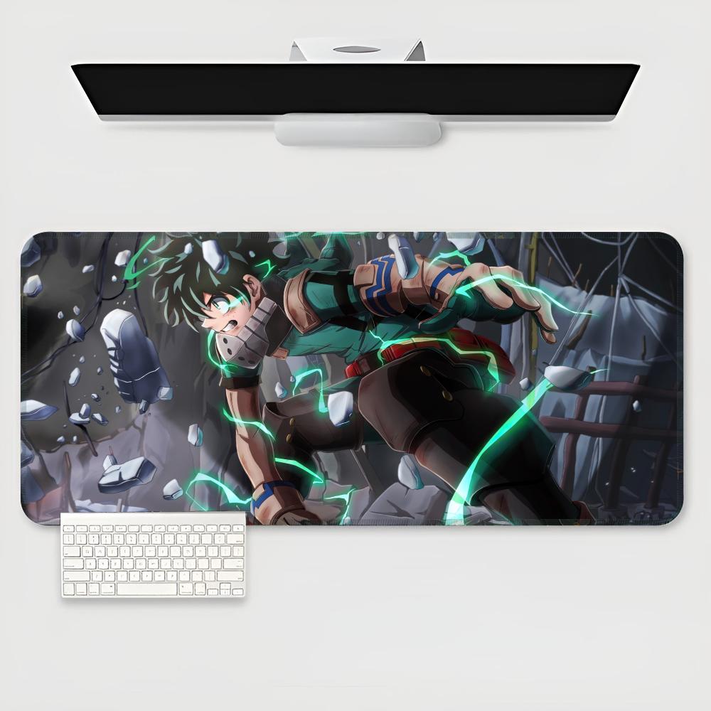 Izuku Midoriya Mouse Pad E-sports players game teclado XXL Large Computer Laptop Non-slip Keyboard Desk Mat Computer Game CS lol 600x300x2mm
