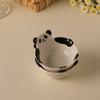Panda Ceramic Dipping Dish, Cute Shaped Mini Bowl, Steamer Available, Fruit and Snack Bowl, Home and Restaurant Tableware