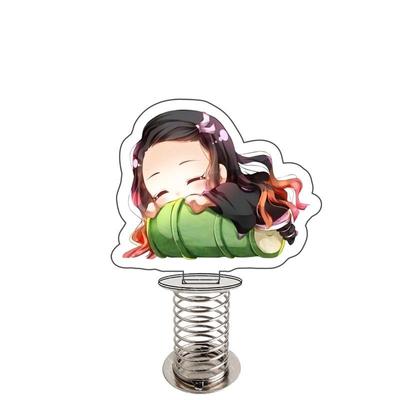 Anime Games Cartoon Creative Spring Shake Fighter Stand Model Plate Toy Funny Transparent Acrylic Desktop Decor Unzip Gift