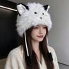 Ear Protection Plush Beanie Windproof Lei Feng Cap Cute Earmuff Hat  for Women