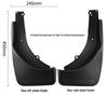 Mercedes GLE 2020 Leather Mud Flaps (High Trim, No Footboard)