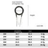 Fishing Rod Poles Line Guides Replacement Guides Top Rings Wearproof Eye Rings Folding Stainless Steel Guide Rings