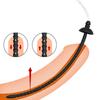 Männlicher Prostata-Stimulator Penis-Plug Einsatz Urethral-Katheter Vibrator Hohlblocker Nadelinjektion Silikon Pferdeaugen-Dilatator
