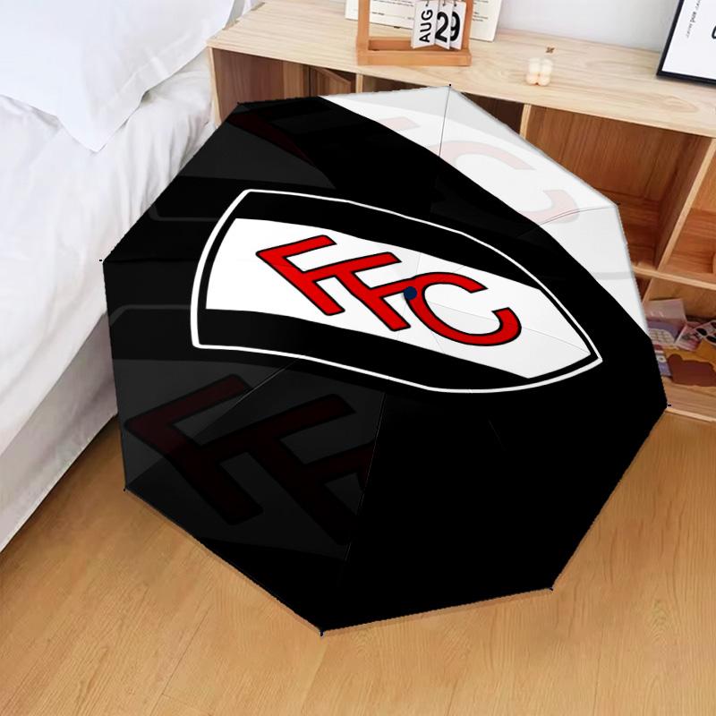 1PC Fulham F.C Printed Umbrella Folding Umbrella, Automatic Umbrella 8-Frame for Travel, Camping Fan Gifts Christmas Gifts