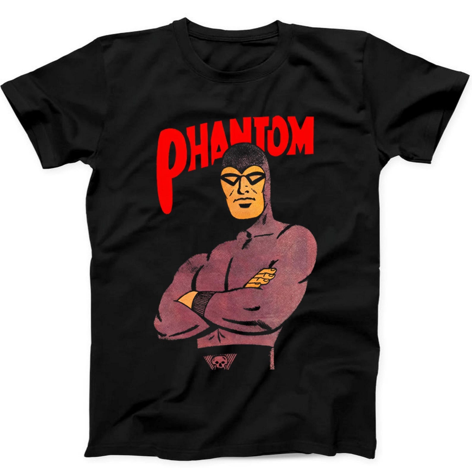 The Phantom Comics Fictional Bangalla Funny Gift Tee Black T Shirt 514 L