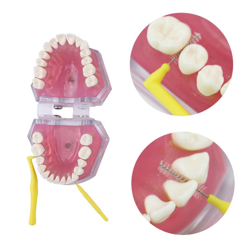 Travel Portable Oral Dental Care Brush Kit Multicolour Dental Wax Teeth Cleaning Tool Foldable Interdental Brush Floss