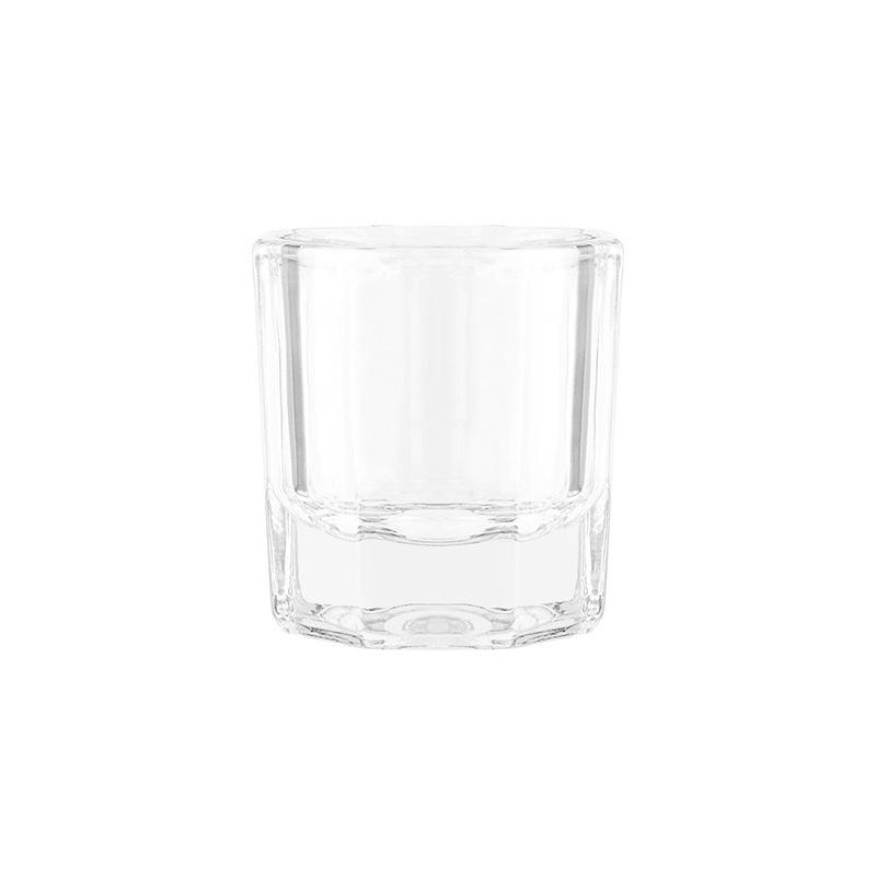

Crystal Octagonal Glass Pen Wash Cup and Nail Art Cleaning Palette