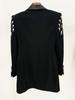 2026 High Street: Slim Fit Blazer with Beading & Rhinestones - Early Spring Collection