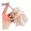 Bear Charm for Handbags Plush Keychain, Cute Puppy Bag with Soft Texture Crocheted Accessories, Stuffed Animal Pendant Women Girls Backpack Keychain