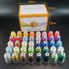 40 Color Polyester Embroidery Machine Thread Set 500M (550Y) Spools - 50 Weight Sewing Threads for Embroidery Machines