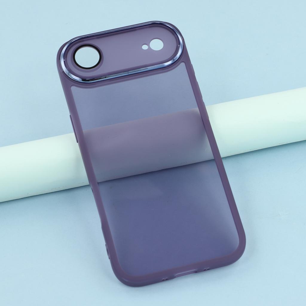 For iPhone 17 Air Case Electroplated Camera Frame TPU Phone Cover