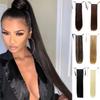 Long Straight Ponytails for Women Heat Resistant Synthetic Drawstring Fake Hair Pony Tail Extensions