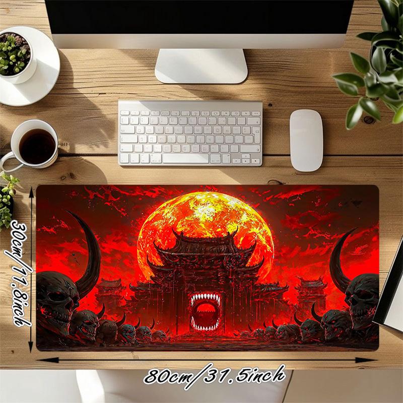 Hell Gate Xl Gaming Mouse Pad Nonslip Rubber Base Stitched Edge Waterproof Desk Mat For Pc Laptop Gamer Office Computer Accessories C92921
