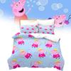 Peppa Pig Cartoon Set With Reactive Printing For Kids Bedroom Decor And Gift