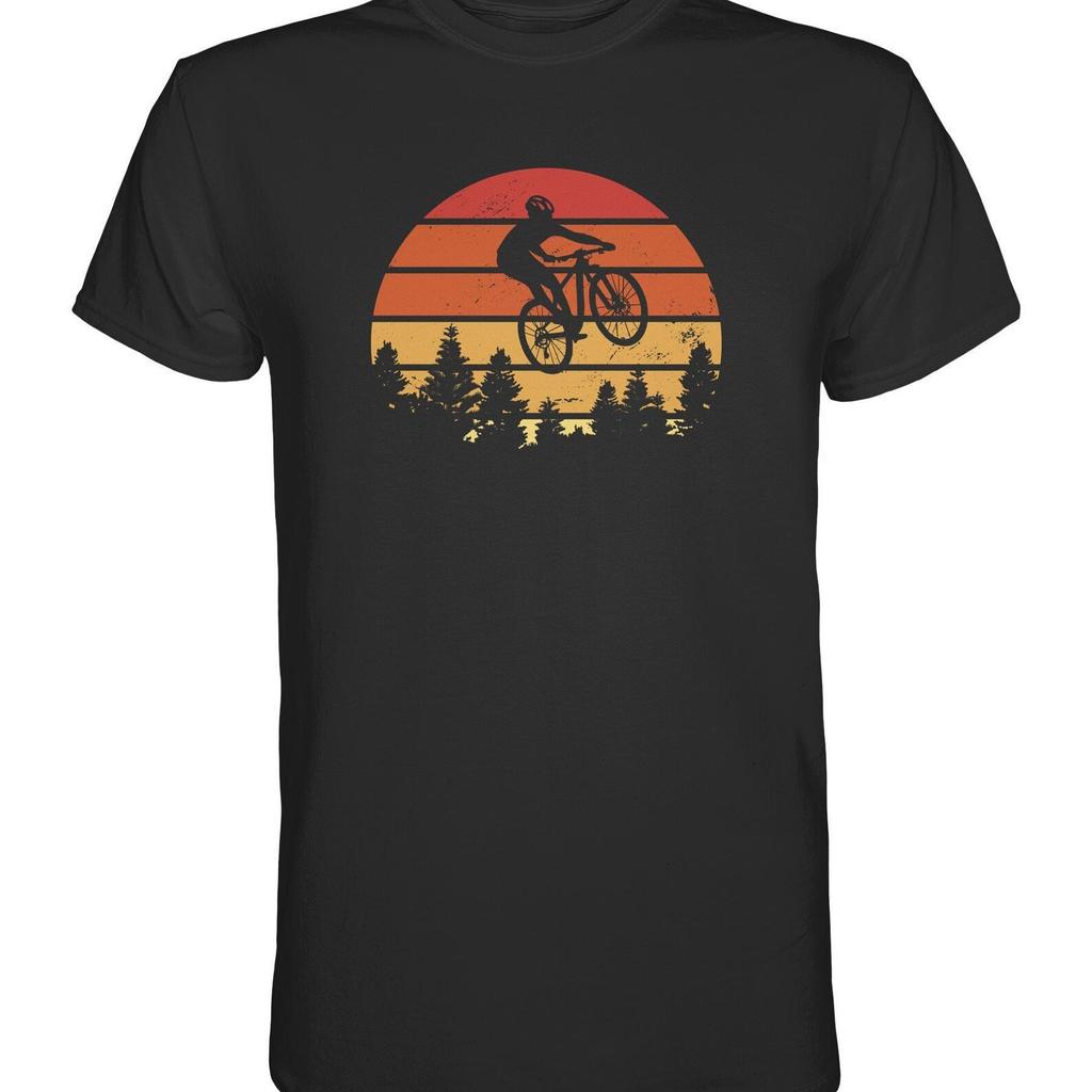Mountain Bike Vintage Mountain Biking Retro Cyclist Bicycle - Premium Shirt