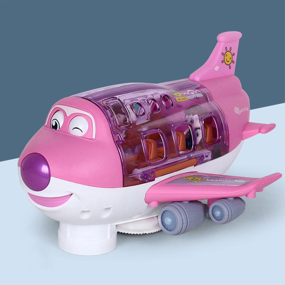 Non-Toxic Electric Kid Transformation Aircraft Toys Car Deformation Plane Model Music Simulation Children Traffic Toy Christmas Gifts