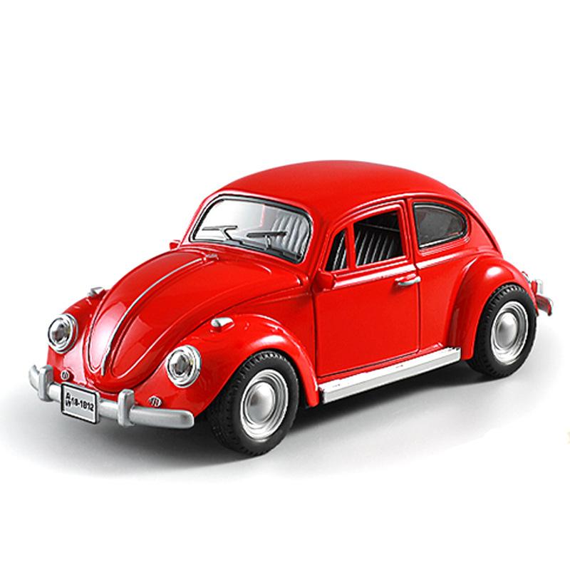 1/18 Volkswagen Beetle 1955 Alloy Metal Diecast Model Car Toy Car High Simulation Classic Collection Hobbies Holiday Gifts Child