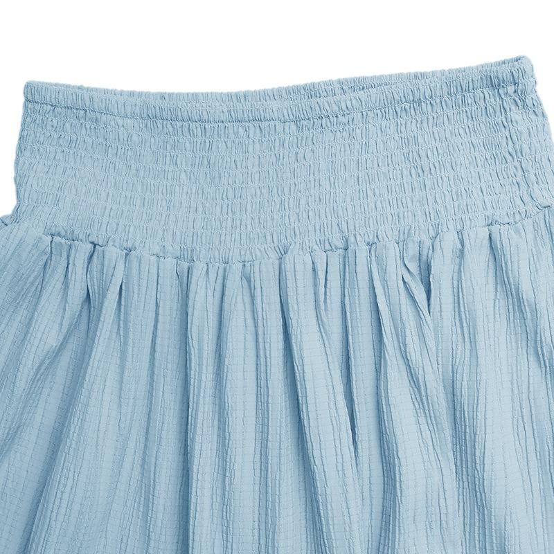 TIFICY Women's Solid Color Print Casual Summer Spring Skirts
