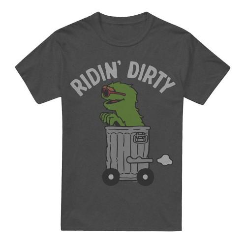 Sesame Street Unisex Adult Ridin Dirty T-Shirt