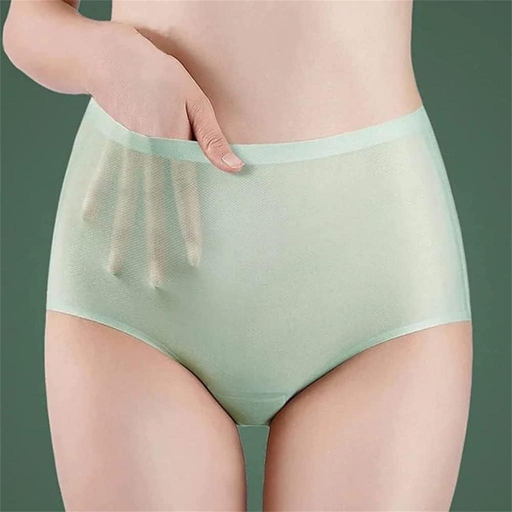 7 Pack Women's Seamless Ice Silk Panties Multicolor