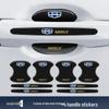 Black Reflective Rhombus Car Door Handle Protector: Anti-collision, Anti-scratch, Wear-resistant Sticker