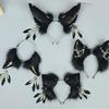 Gothic Plush Foxes Headband Woman Girls Cartoon Cat Ear Hairband for Photography