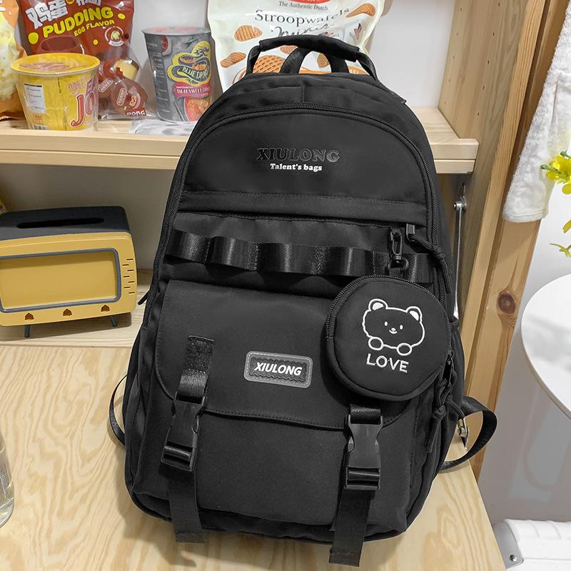 School bag children, primary school students, girls, junior high school students, college students, high-value splicing backpack
