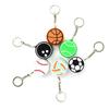 Ball Keyboard Keychain Fidget Toys Push Bubble Stress Relief Sensory Toys Basketball Football Keyboard Clicker For Kids Adults