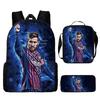 Set Astuccio per Studenti 3 Pezzi Grande Capacità Resistente Zaino Stampa Integrale Argentina Borsa da Picnic per Bambini Custodia da Viaggio