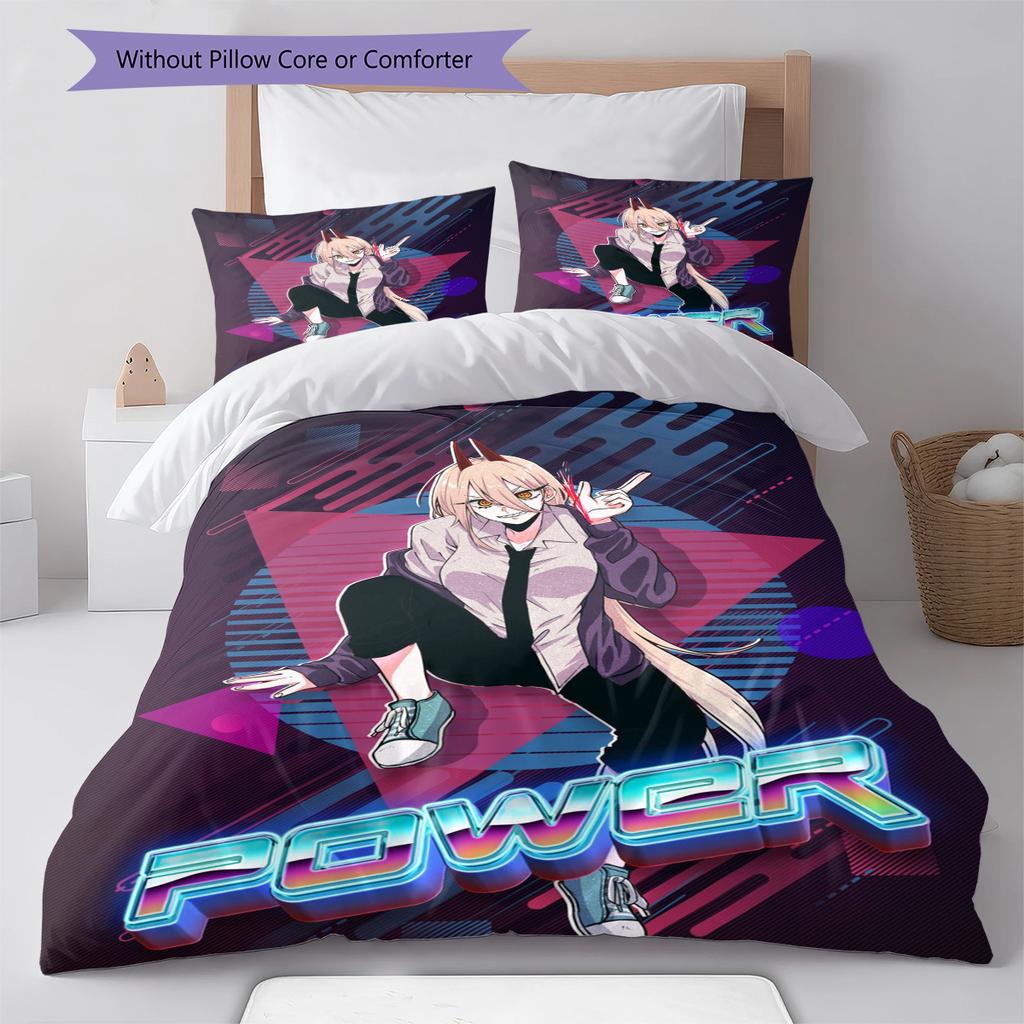 Set Copripiumino Trapuntato con Fantasia Cartone Animato Federa Decorazione per la Casa Regalo di Compleanno (1 * copripiumino + 2 * federa, senza nucleo)