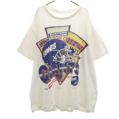 90s Staré NFL New York Giants Tričko s krátkým rukávem Jednoštevné GIANTS Pánské Použité