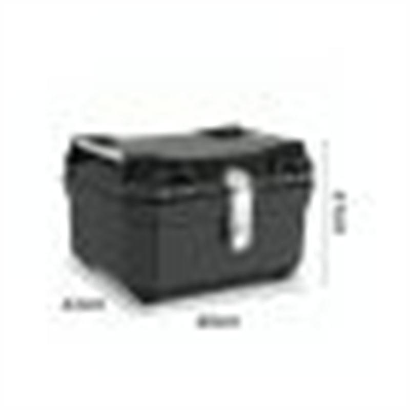 Motorcycle Tail Box Top Case Lockable Helmet Luggage Storage Rear Tour Box With Reflective Design Waterproof Storage Carrier