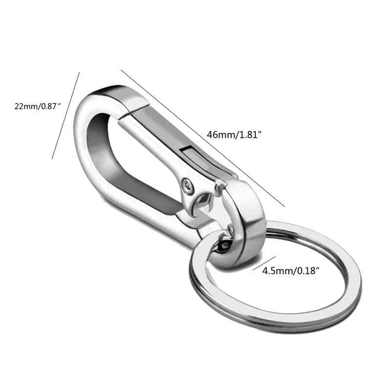 Alloy Carabiners Clips Keychain Hook Buckle Single Loop Indoor Outdoor Tools for Backpack Camping Hiking