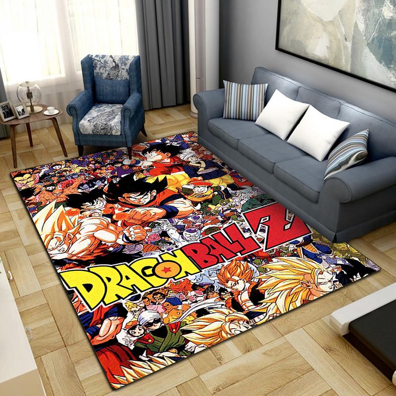 Tapis de Zone Dragon Ball pour Salon Chambre Décoration de Maison Tapis de Sol Cool Film -LXR4
