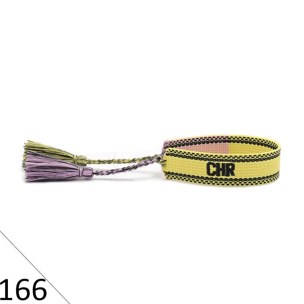 Friendship Letter Bracelet - Hand-Woven Ethnic Style with Polyester Tassels