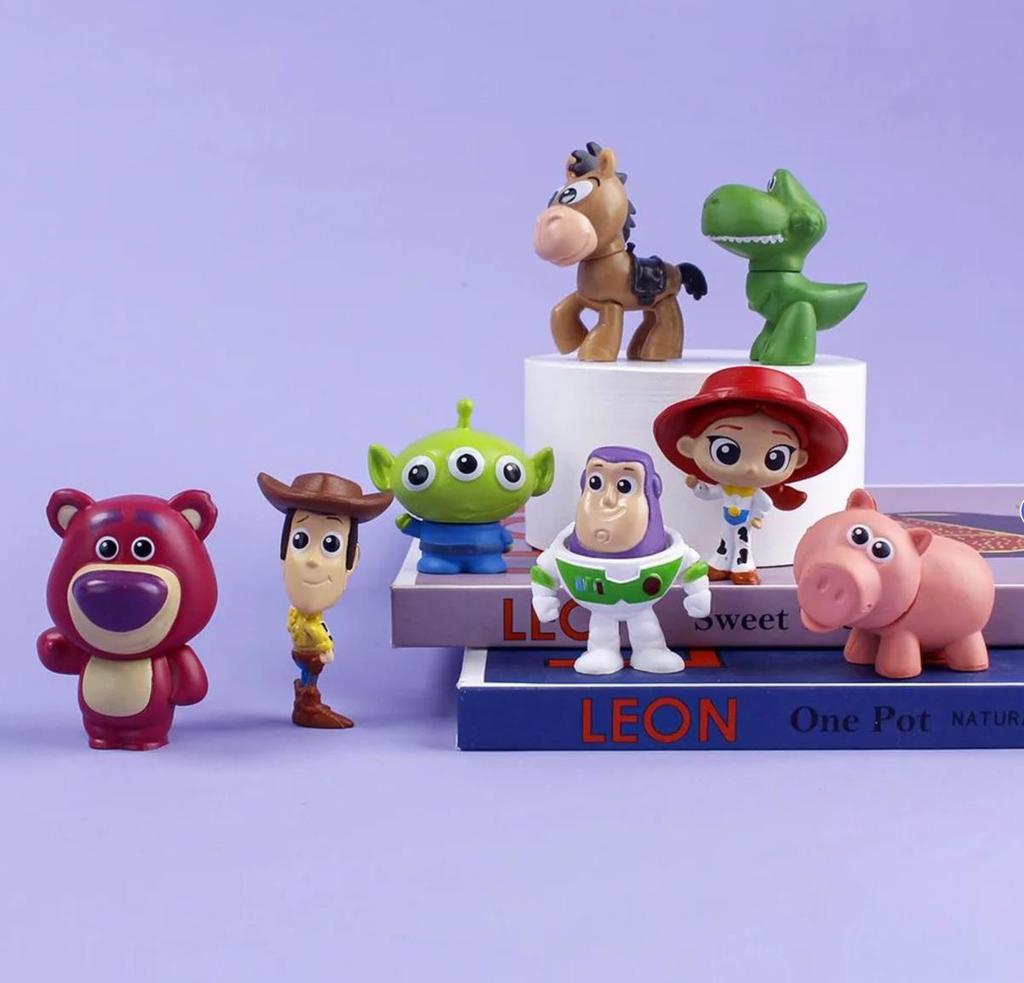 8pcs / Collection Toy Story Action Figure Anime Cartoon Model Doll Car Decoration Cake Accessories Anime Figure Toy Children's Present