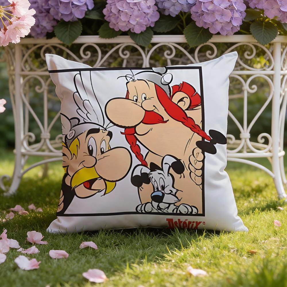 Federa Cuscino Anime A-Asterix Copricuscino Doppia Scena per Casa e Auto: Reversibile per un Comfort Premium