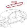 Pair Left & Right Side Roof Strip Moulding Trim For 12-14 Toyota Yaris Hatchback