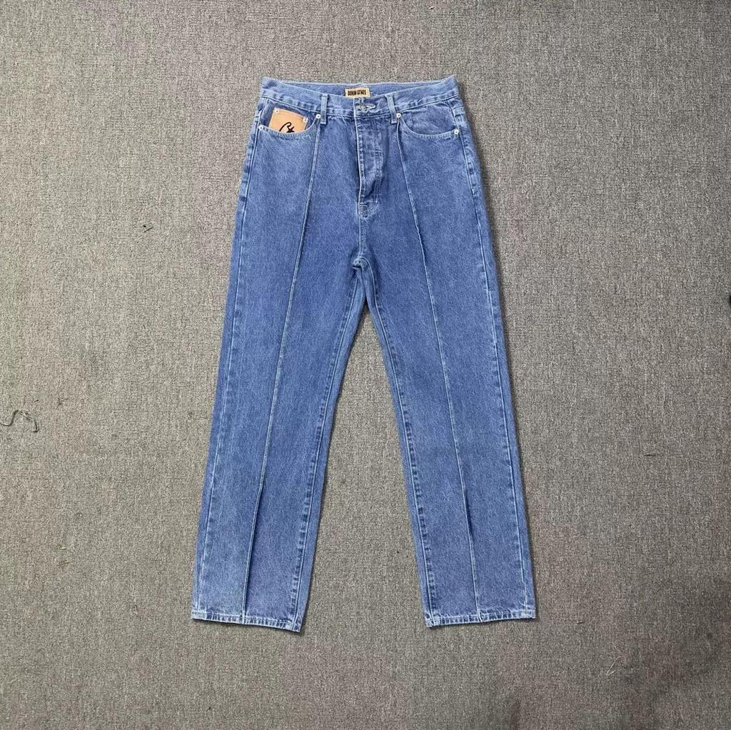 RogueWave Y2k Street Jeans til Mænd og Kvinder Mode Afslappede Par Jeans