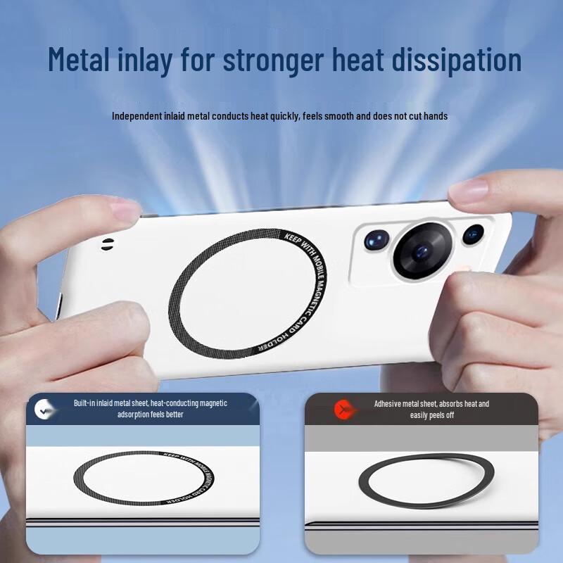 POZZO Magsafe Frosted Ultra-Thin Borderless Phone Case for Huawei