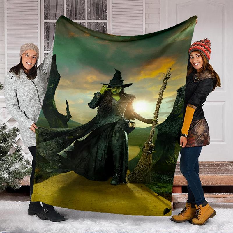 Theme Printed Blanket Perfect For Couch Bed Travel Outdoor Use Machine Washable Cozy Durable