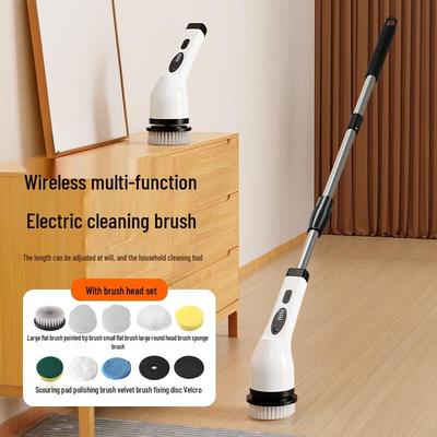 LISM 9-in-1 Electric Cleaning Brush with Telescopic Long Handle