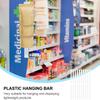 5/3/1x Kunststoff-Snack-Aufhängestreifen Universell Supermarktregal Lebensmittel-Display-Haken Faltbar Transparent Shop-Clip-Streifen