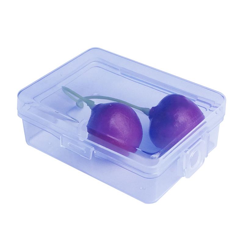 Clear PP Plastic Rectangular Storage Box with Lid for Jewelry, Ear Studs, or Fishing Accessories