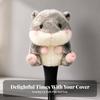 Adorable Soft Golf Cover with Sock Shaft Charming Wood Headcover Knitted Animal