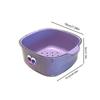 Plastic Drain Basket Double Layer Water Filter Basket Multi-functional Vegetable Washing Basket for Kitchen Living Room