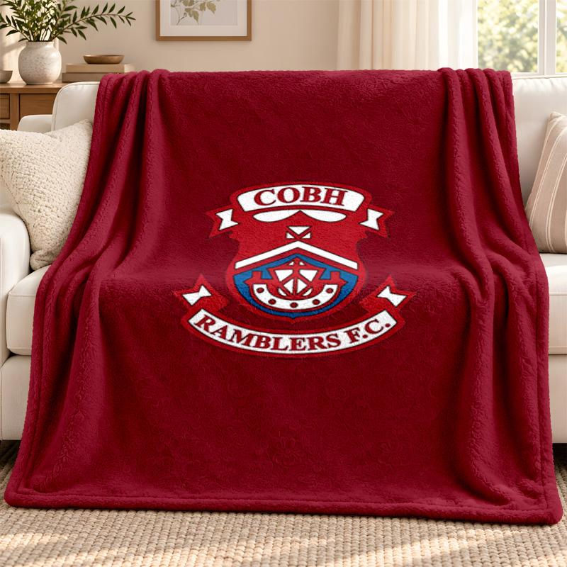 Cobh Ramblers blanket Flannel Blanket Soft Cozy Plush Throw for Sofa Bed Lightweight Home Decoration Outdoor camping